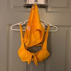 Yellow Ribbed Bikini - Target - Size Medium